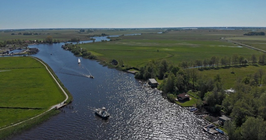 Luchtfoto van het gebied Hegewarren